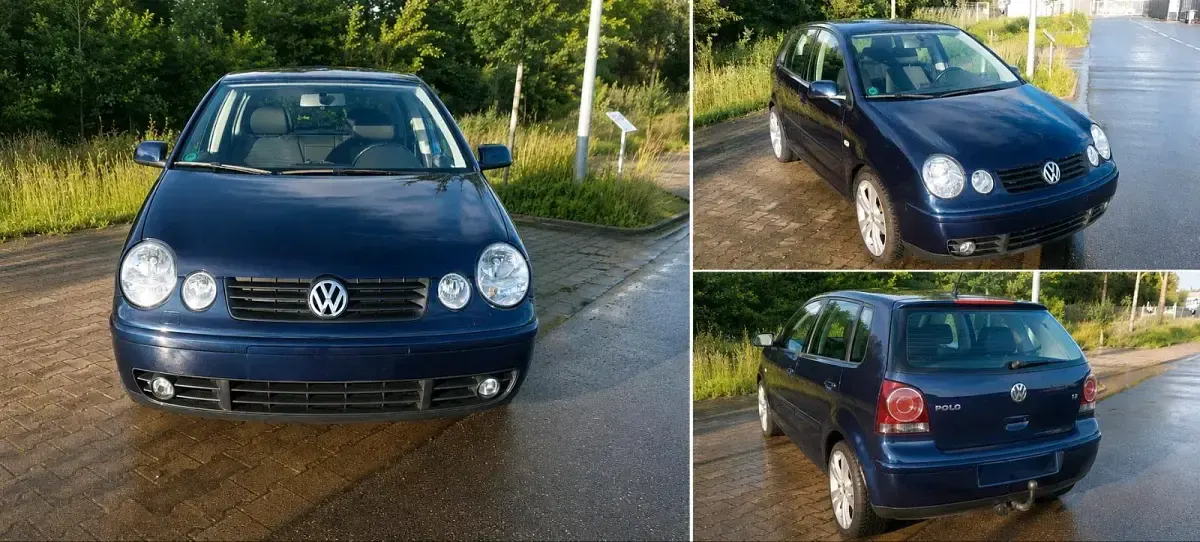 Gebraucht VW Polo 64 PS (47 kW) 2002 Blau Kleinwagen
