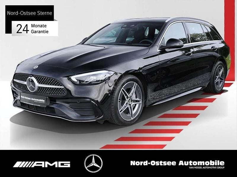 Unilack schwarz Gebraucht 2024 Mercedes C220 AMG Kombi | 37.190 € (Guter Preis) - Bild 1/4