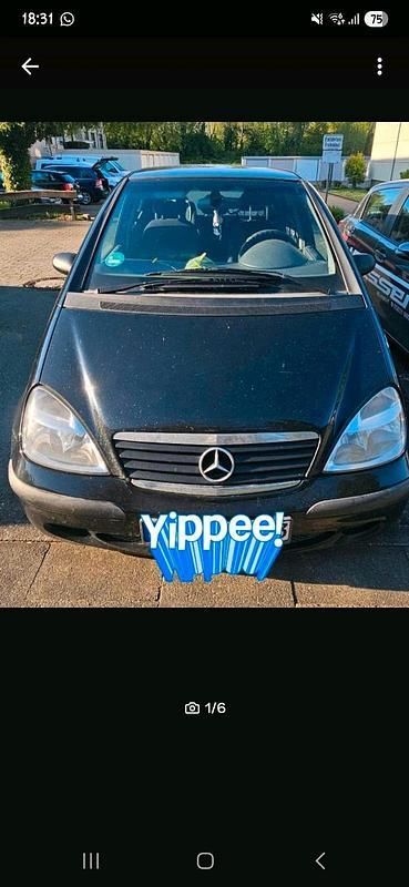 Schwarz Gebraucht 2001 Mercedes A170 Kleinwagen | 450 € - Bild 1/4