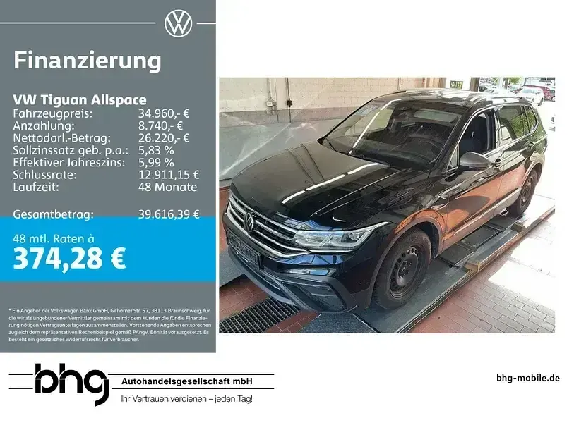 Gebraucht VW Tiguan Allspace Life 150 PS (110 kW) 2024 SUV