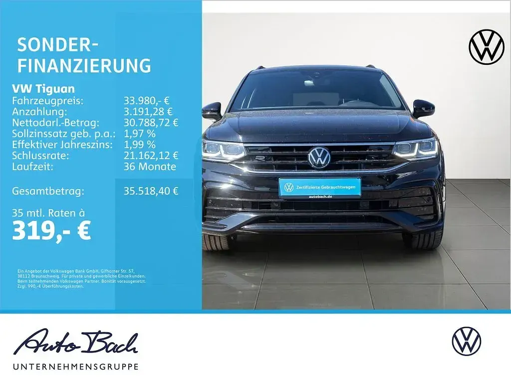 Gebraucht VW Tiguan Style 200 PS (147 kW) 2023 Schwarz SUV
