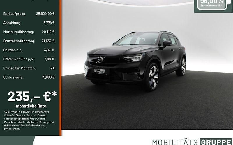 Gebraucht Volvo EX40 Core 175 kW (238 PS) 2022 Schwarz SUV