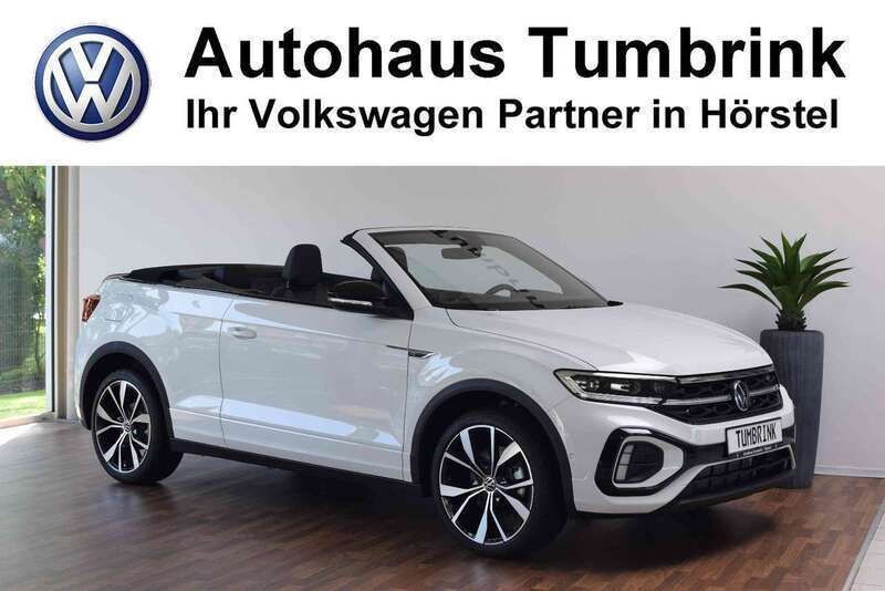 Pure white schwarz Neu 2024 VW T-Roc Cabriolet R-line Cabrio | 39.980 € (Superpreis) - Bild 1/4