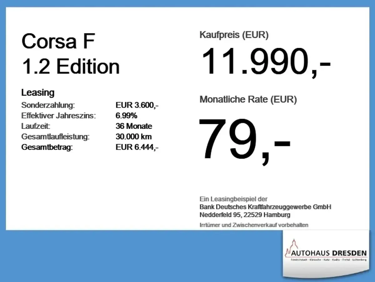 Gebraucht Opel Corsa Edition 75 PS (55 kW) 2023 Jade weiss Kleinwagen