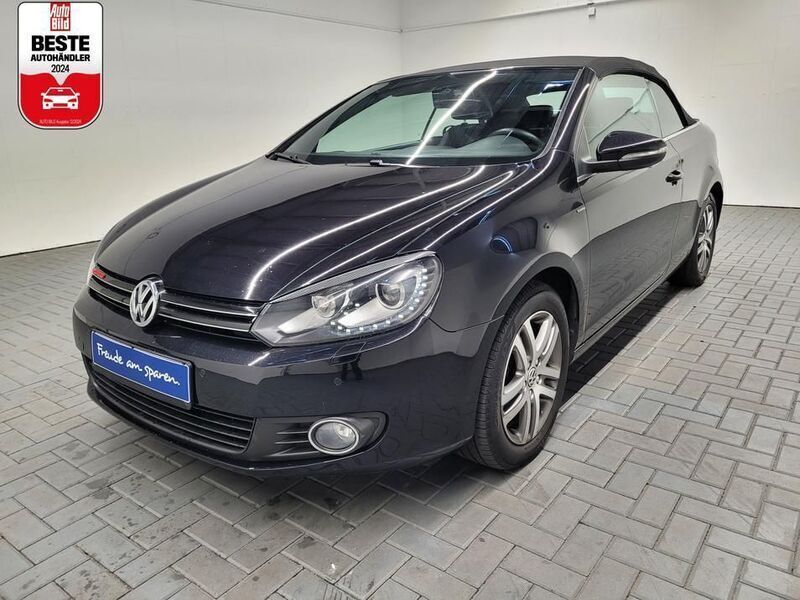 Schwarz (tiefschwarzmet.) Gebraucht 2013 VW Golf Cabriolet Karmann Cabrio | 12.980 € (Etwas zu teuer) - Bild 1/4