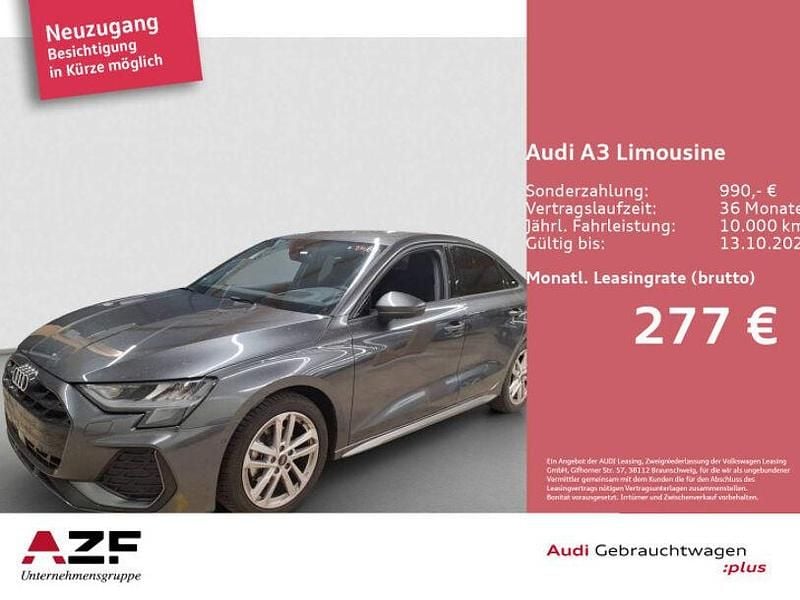 Daytonagrau perleffekt Gebraucht 2025 Audi A3 S-Line Limousine | 34.480 € (Superpreis) - Bild 1/4