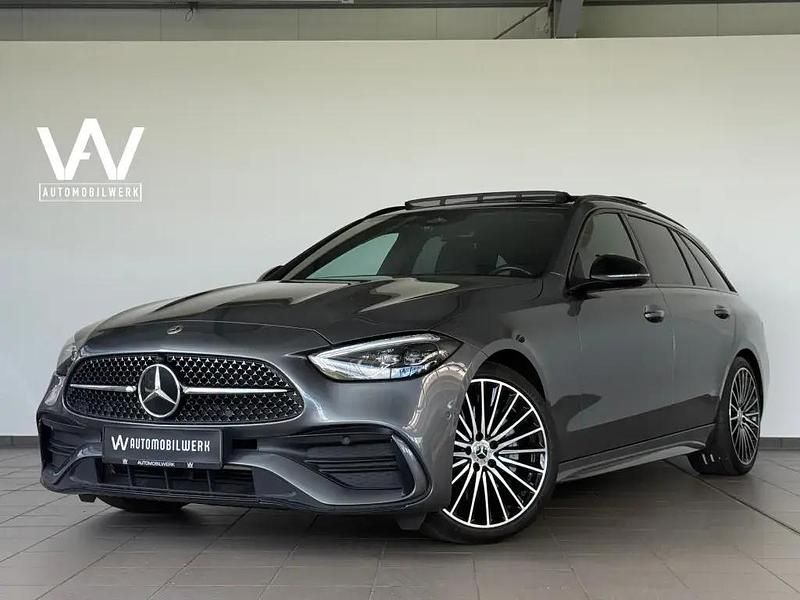 Grau selenitgrau metalliclack Gebraucht 2022 Mercedes C300 AMG Limousine | 39.980 € (Etwas zu teuer) - Bild 1/4