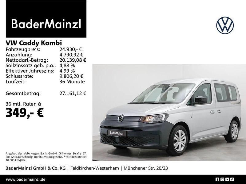 Reflexsilber metallic Gebraucht 2021 VW Caddy Van / Kleinbus | 24.930 € (Teuer) - Bild 1/4