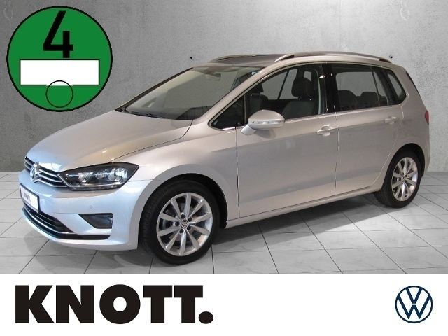 Silber Gebraucht 2015 VW Golf Sportsvan Highline Van / Kleinbus | 18.799 € - Bild 1/4