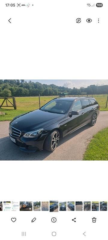 Schwarz Gebraucht 2015 Mercedes E250 Kombi | 12.300 € (Guter Preis) - Bild 1/4
