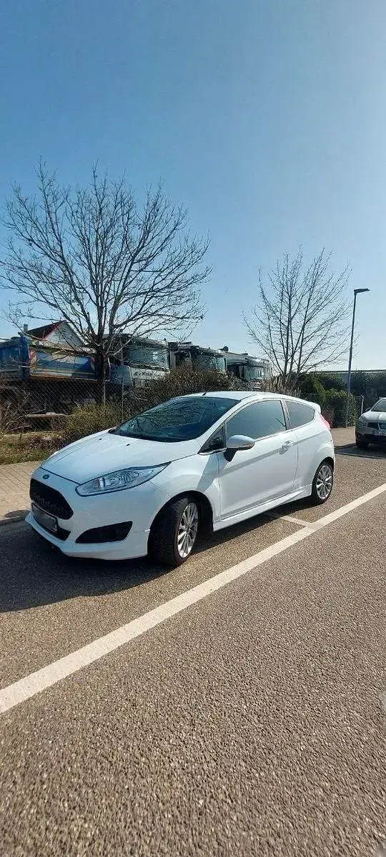 Gebraucht Ford Fiesta ST-Line 95 PS (69 kW) 2015 Weiß Kleinwagen