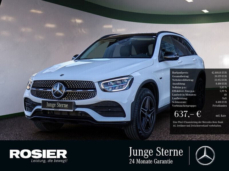 Weiß Gebraucht 2021 Mercedes GLC300e AMG SUV | 42.440 € (Etwas zu teuer) - Bild 1/4