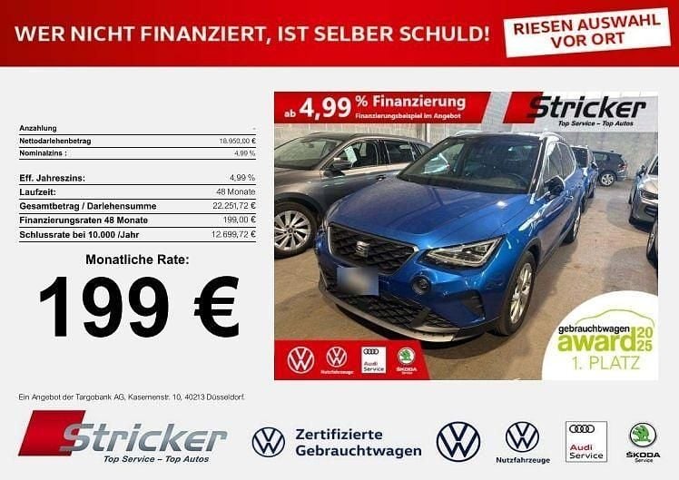 Gebraucht Seat Arona FR 116 PS (85 kW) 2025 Blau SUV