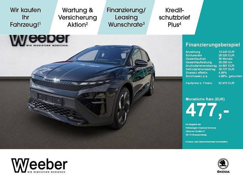Schwarz Gebraucht 2025 Skoda Elroq RS SUV | 52.970 € (Fairer Preis) - Bild 1/4