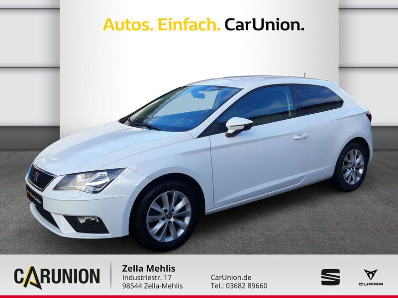 Nevada weiß Gebraucht 2017 Seat Leon SC Style Kleinwagen | 10.960 € - Bild 1/4