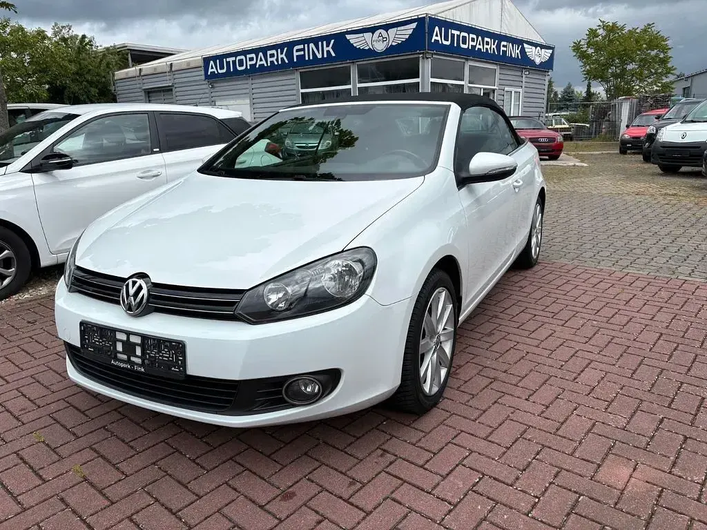 Gebraucht VW Golf Cabriolet 105 PS (77 kW) 2012 Weiß Cabrio