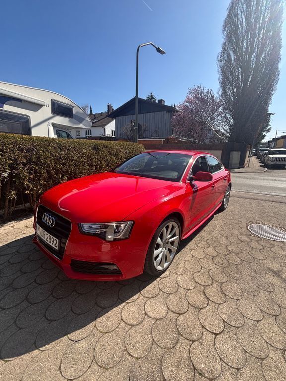 Rot Gebraucht 2014 Audi A5 Sportback S-Line Limousine | 11.900 € (Superpreis) - Bild 1/4