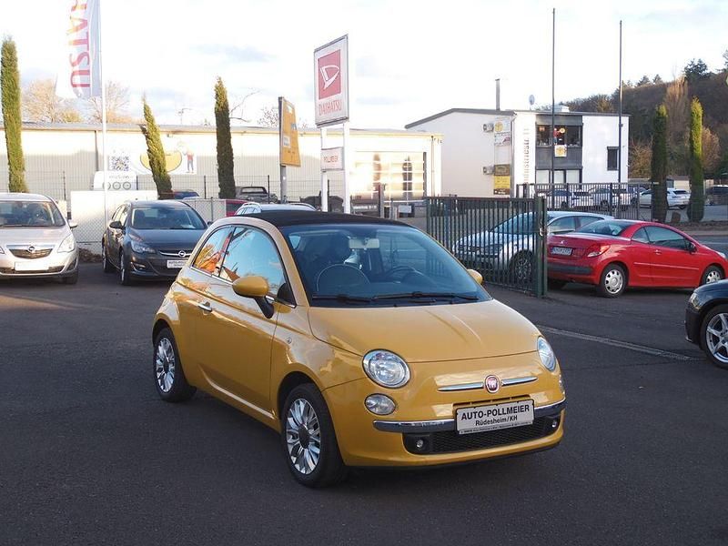 Gelb Gebraucht 2015 Fiat 500 Lounge Cabrio | 7.650 € (Fairer Preis) - Bild 1/4