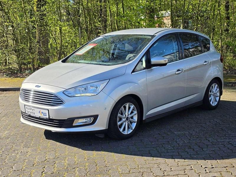 Gebraucht Ford C-MAX Titanium 125 PS (91 kW) 2016 Silber (metallic) Van / Kleinbus