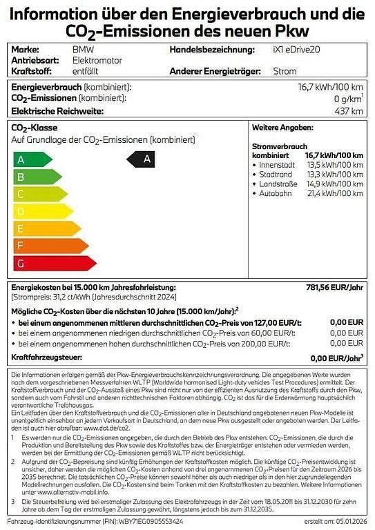 Gebraucht BMW iX1 M Sport 150 kW (204 PS) 2026 Schwarz SUV