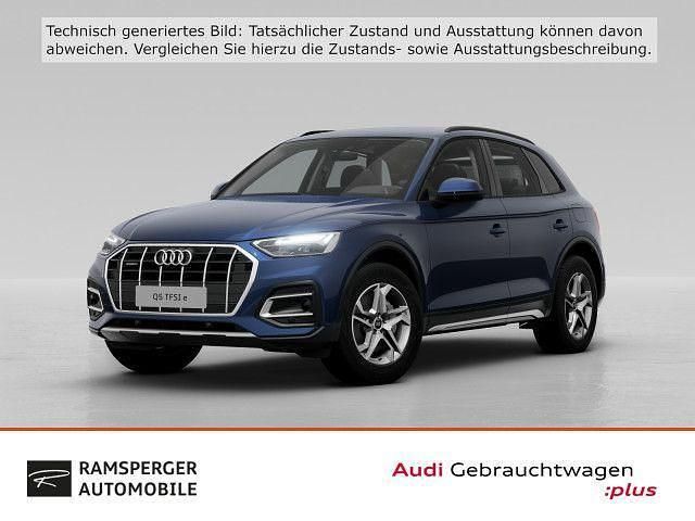 Blau (navarrablau metallic) Gebraucht 2021 Audi Q5 Advanced Plus SUV | 29.880 € (Guter Preis) - Bild 1/4