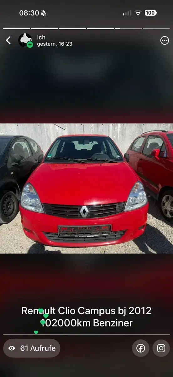 Gebraucht Renault Clio Campus 75 PS (55 kW) 2012 Hellrot Kleinwagen