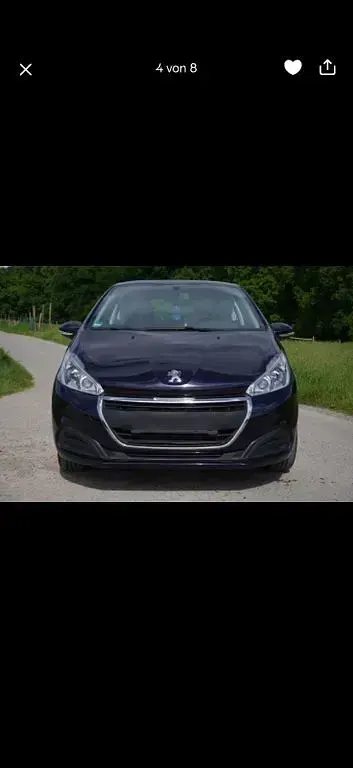 Gebraucht Peugeot 208 Active 82 PS (60 kW) 2016 Blau Kleinwagen