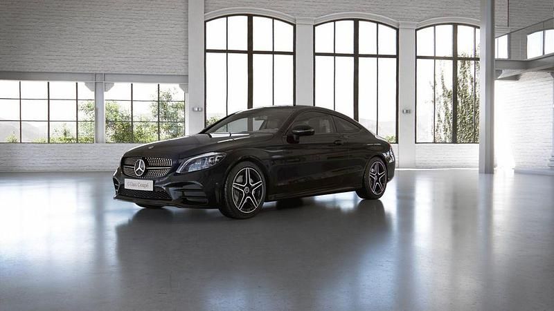 Schwarz Gebraucht 2024 Mercedes C200 AMG Coupé | 44.499 € (Teuer) - Bild 1/4