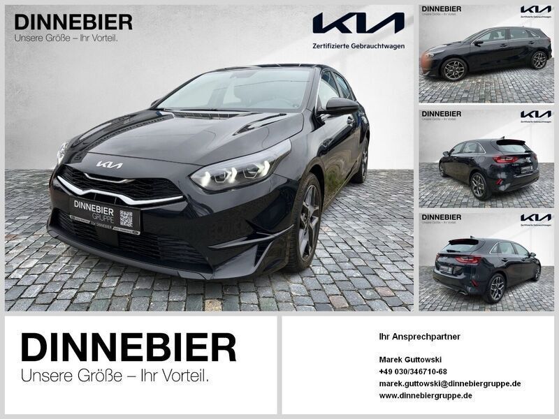Schwarz (metallic) Gebraucht 2023 Kia Ceed Spirit Limousine | 24.689 € (Fairer Preis) - Bild 1/4
