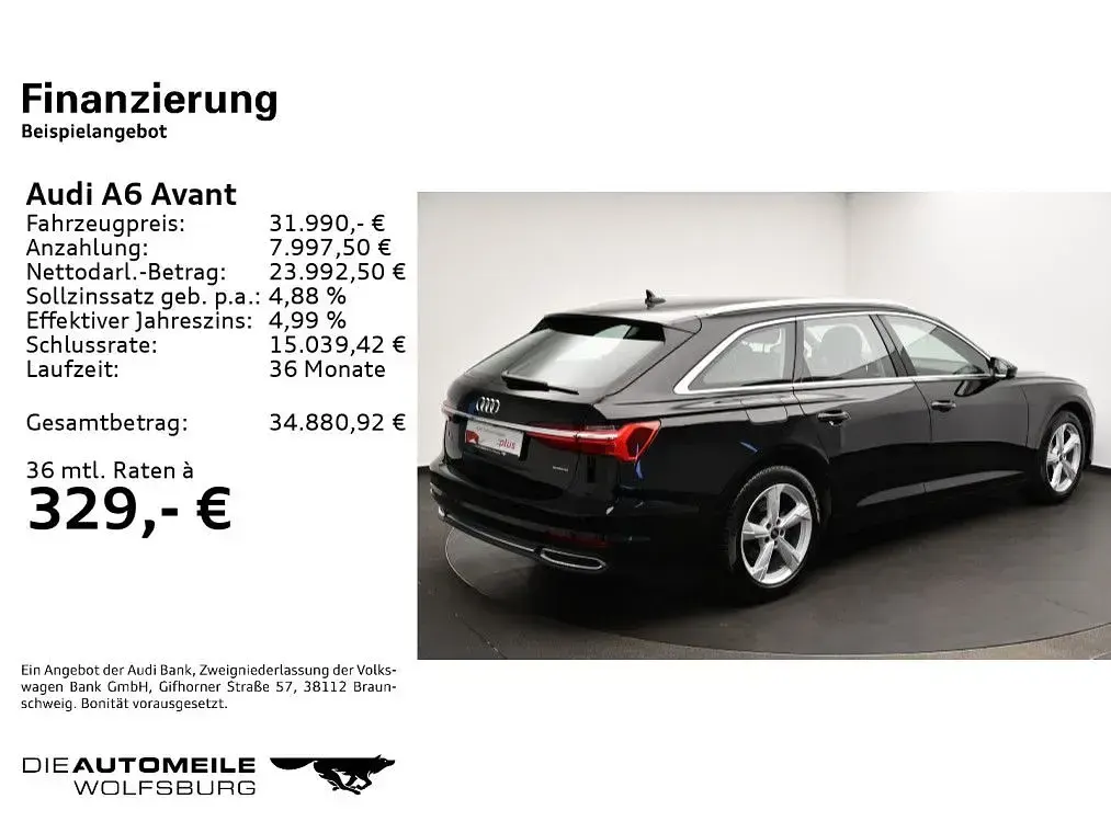 Gebraucht Audi A6 Sport 204 PS (150 kW) 2022 Brillantschwarz Kombi