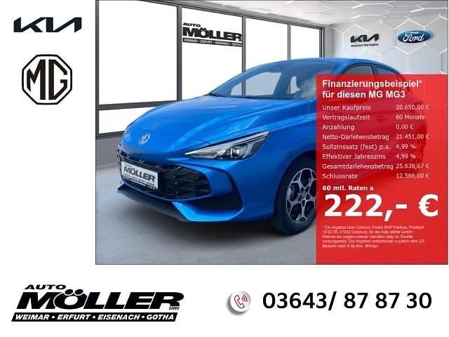 Blau Neu 2025 MG MG3 Luxury Kleinwagen | 20.650 € (Guter Preis) - Bild 1/4