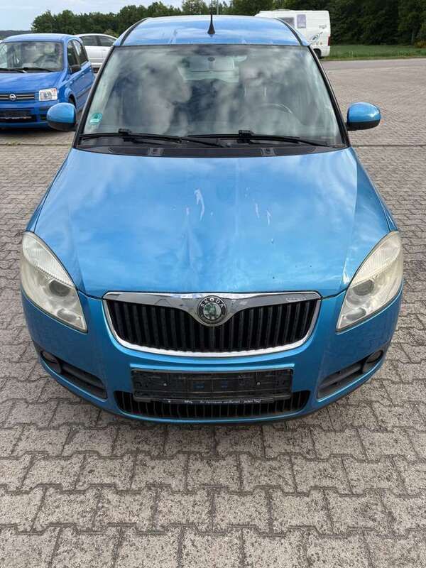 Modra ocean/ocean blue Gebraucht 2007 Skoda Roomster Comfort Kombi | 850 € - Bild 1/4