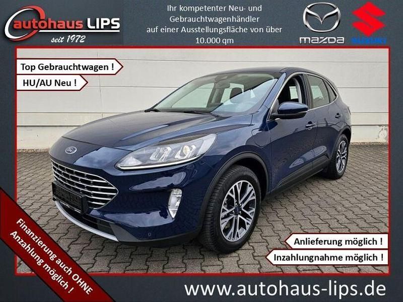 Blazerblau Gebraucht 2021 Ford Kuga Titanium SUV | 23.890 € (Guter Preis) - Bild 1/4