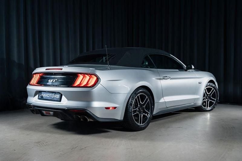 Gebraucht Ford Mustang GT Convertible 450 PS (330 kW) 2018 Silber Cabrio