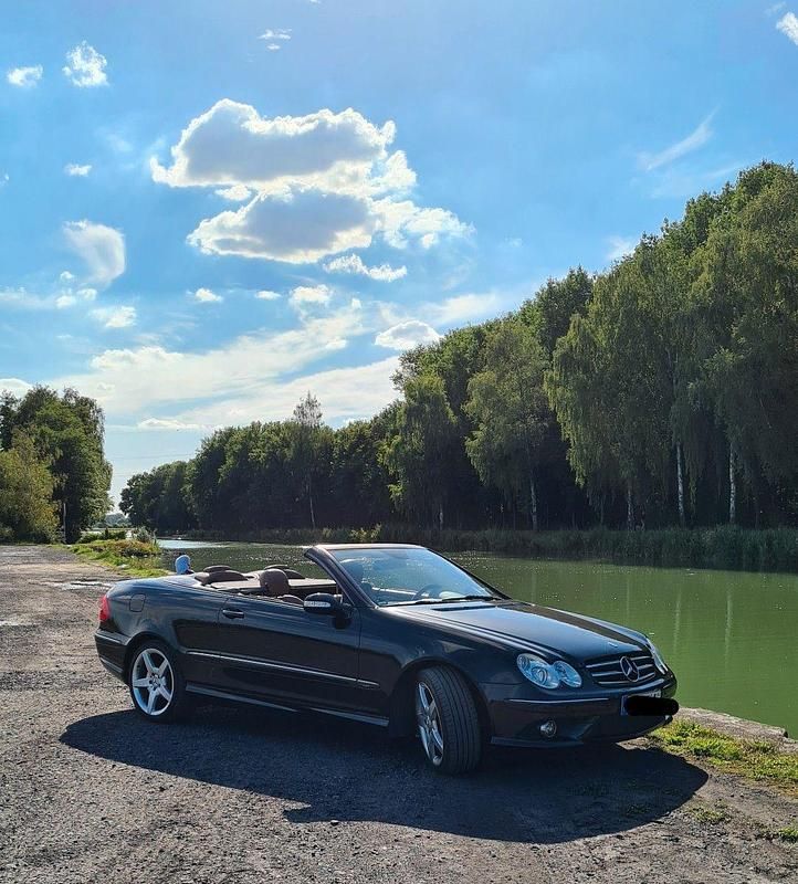 Schwarz Gebraucht 2007 Mercedes CLK200 Avantgarde Cabrio | 8.900 € - Bild 1/4