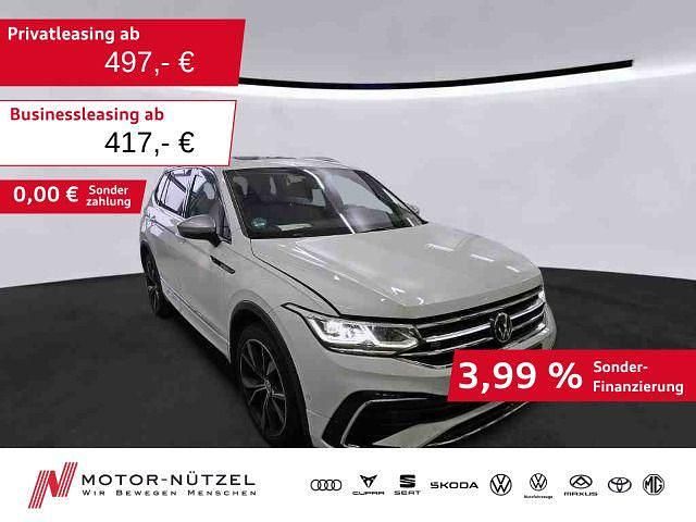 Weiß Gebraucht 2022 VW Tiguan Allspace R-line SUV | 41.630 € (Etwas zu teuer) - Bild 1/4