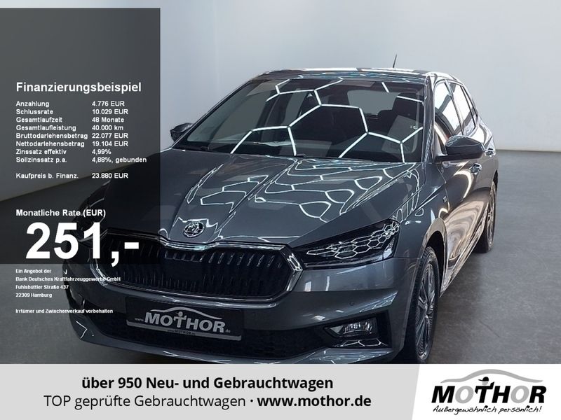 Grau Gebraucht 2024 Skoda Fabia Drive Limousine | 22.033 € (Fairer Preis) - Bild 1/4
