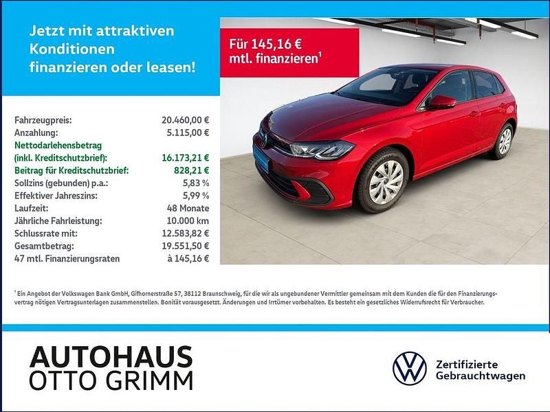 Kings red metallic (metallic) Gebraucht 2025 VW Polo Life Limousine | 20.460 € (Fairer Preis) - Bild 1/4