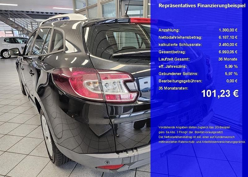 Gebraucht Renault Mégane III Intens 110 PS (80 kW) 2015 Schwarz Limousine