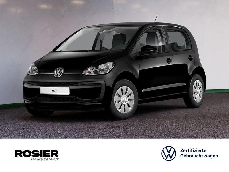 Schwarz / black pearl Gebraucht 2018 VW up! move up! Kleinwagen | 8.440 € (Fairer Preis) - Bild 1/4