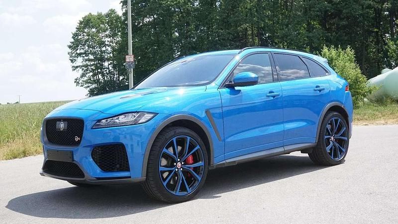 Blau Gebraucht 2019 Jaguar F-Pace SVR SUV | 48.280 € (Superpreis) - Bild 1/4
