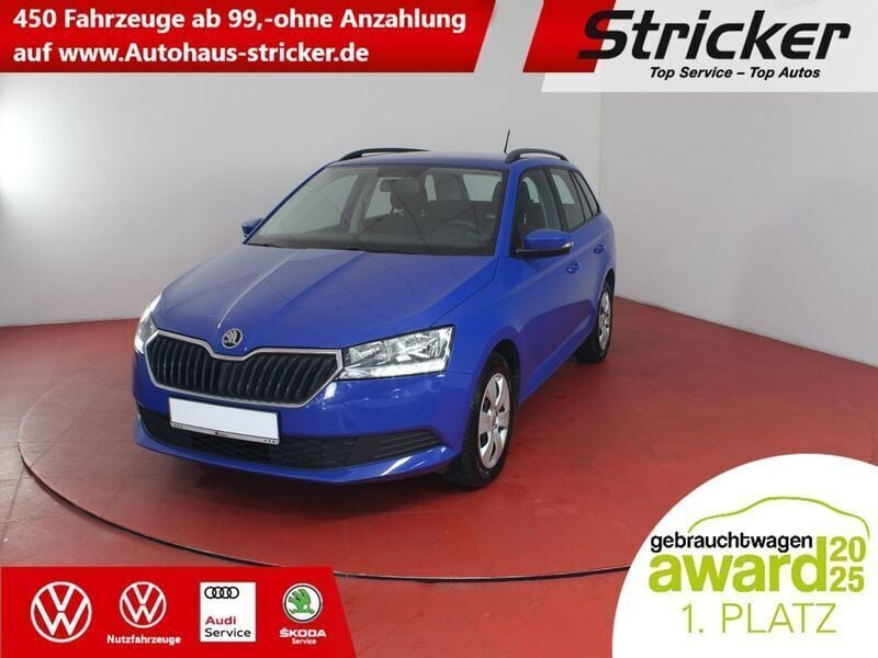 Blau (energyblau) Gebraucht 2018 Skoda Fabia Kombi | 6.949 € (Fairer Preis) - Bild 1/4