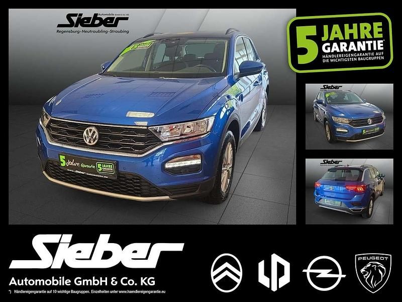 Blau metallic Gebraucht 2021 VW T-Roc Style SUV | 22.290 € (Superpreis) - Bild 1/4