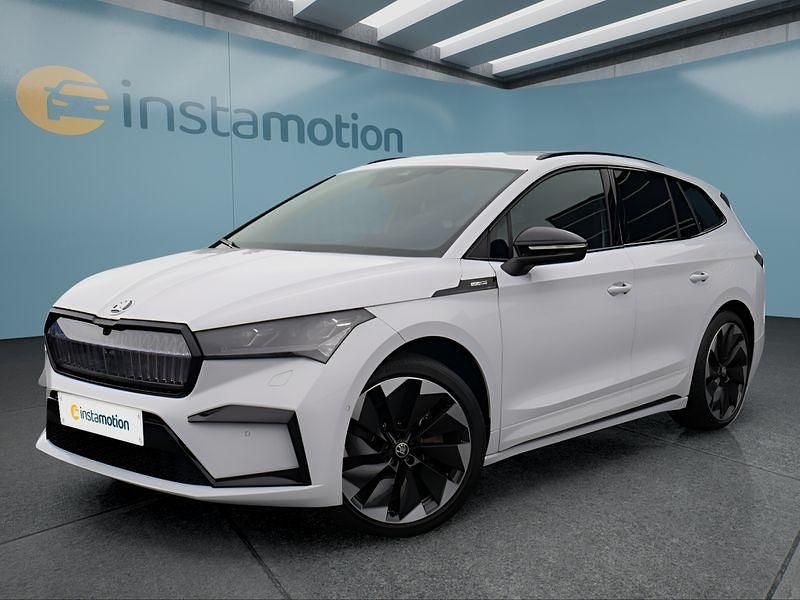 Weiß Gebraucht 2022 Skoda Enyaq iV SUV | 36.049 € (Superpreis) - Bild 1/4