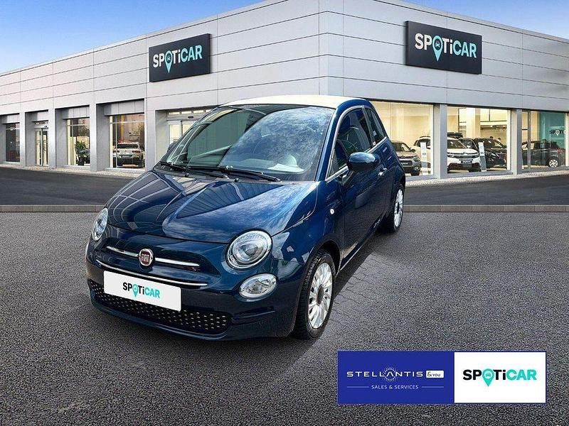 Blau Gebraucht 2021 Fiat 500C Lounge Cabrio | 12.485 € (Guter Preis) - Bild 1/4