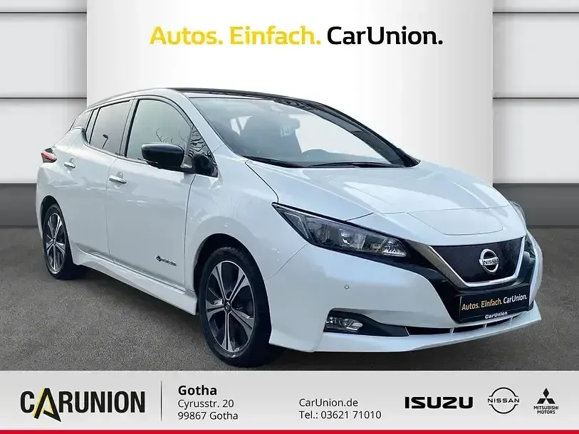 Gebraucht Nissan Leaf N-Connecta 110 kW (150 PS) 2019 Weiß Kleinwagen