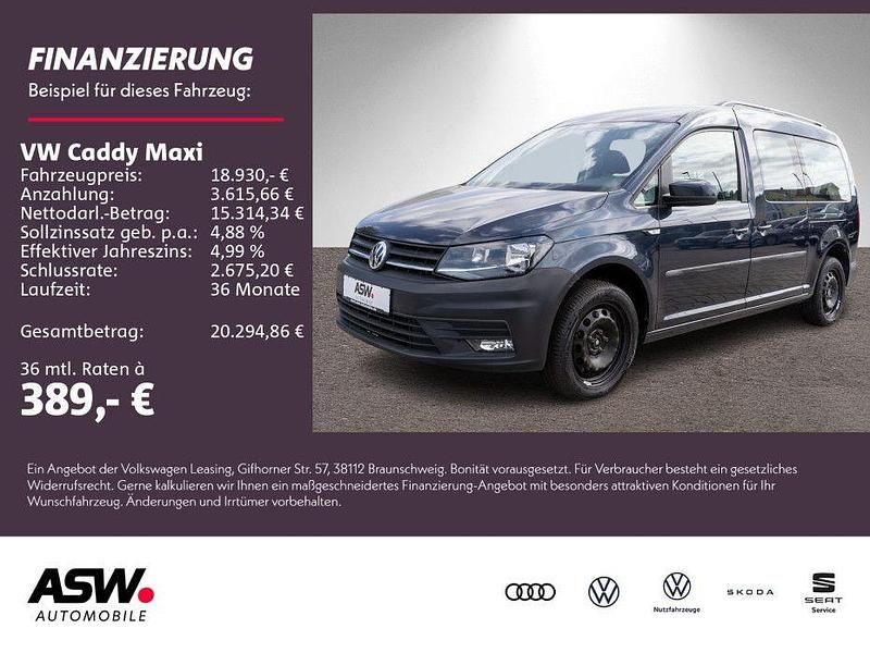 Starlight blue metallic Gebraucht 2019 VW Caddy Maxi Van / Kleinbus | 18.930 € (Fairer Preis) - Bild 1/4