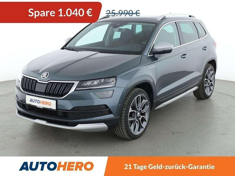 Seda quartz quartz grey Gebraucht 2019 Skoda Karoq Scout 4x4 SUV | 24.950 € (Etwas zu teuer) - Bild 1/3