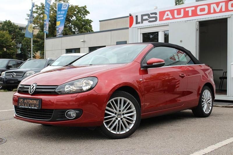 Rot Gebraucht 2015 VW Golf Cabriolet Cabrio | 9.490 € (Guter Preis) - Bild 1/4