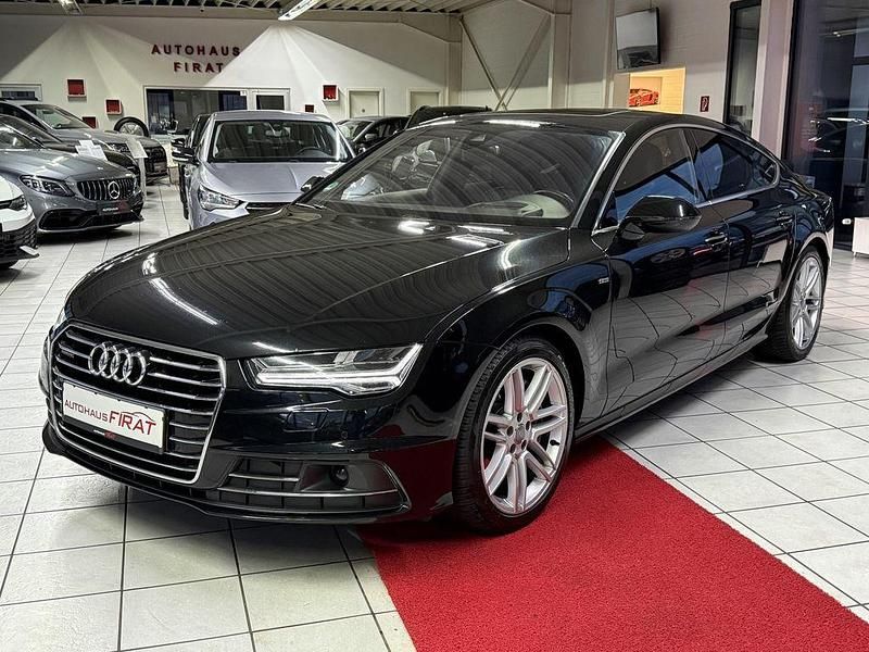 Schwarz Gebraucht 2016 Audi A7 Sportback S-Line Kleinwagen | 25.849 € (Etwas zu teuer) - Bild 1/4